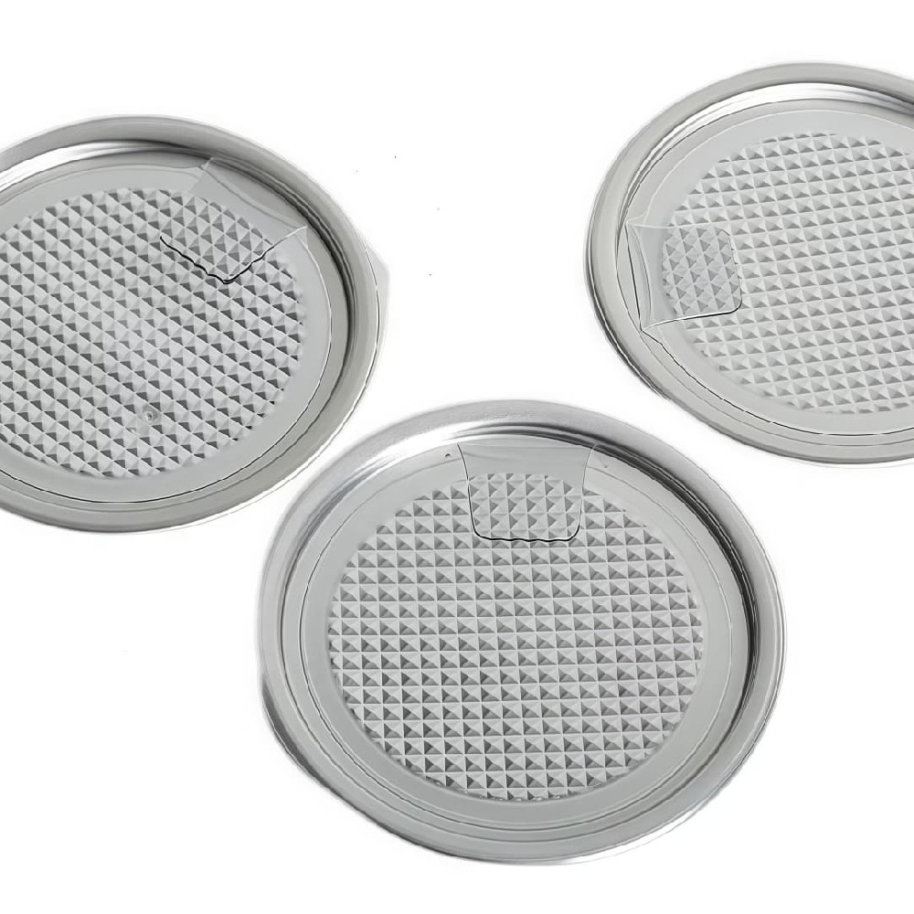 300 D73mm Aluminum Peel Off Lid Easy Open End Lid for Tea Cans and PET Cans