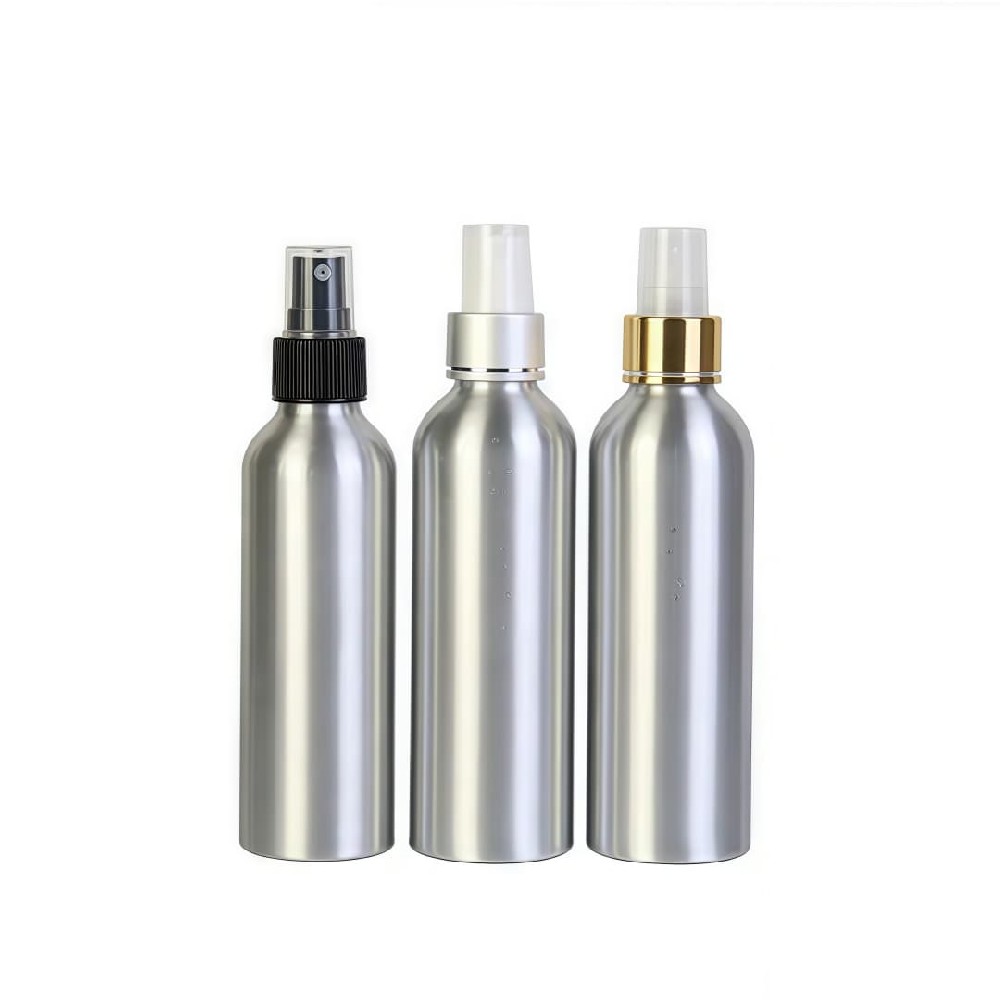 120ml Matte Printed Aluminum Sprayer Bottles with Non-Glossy Finish and Mini Trigger