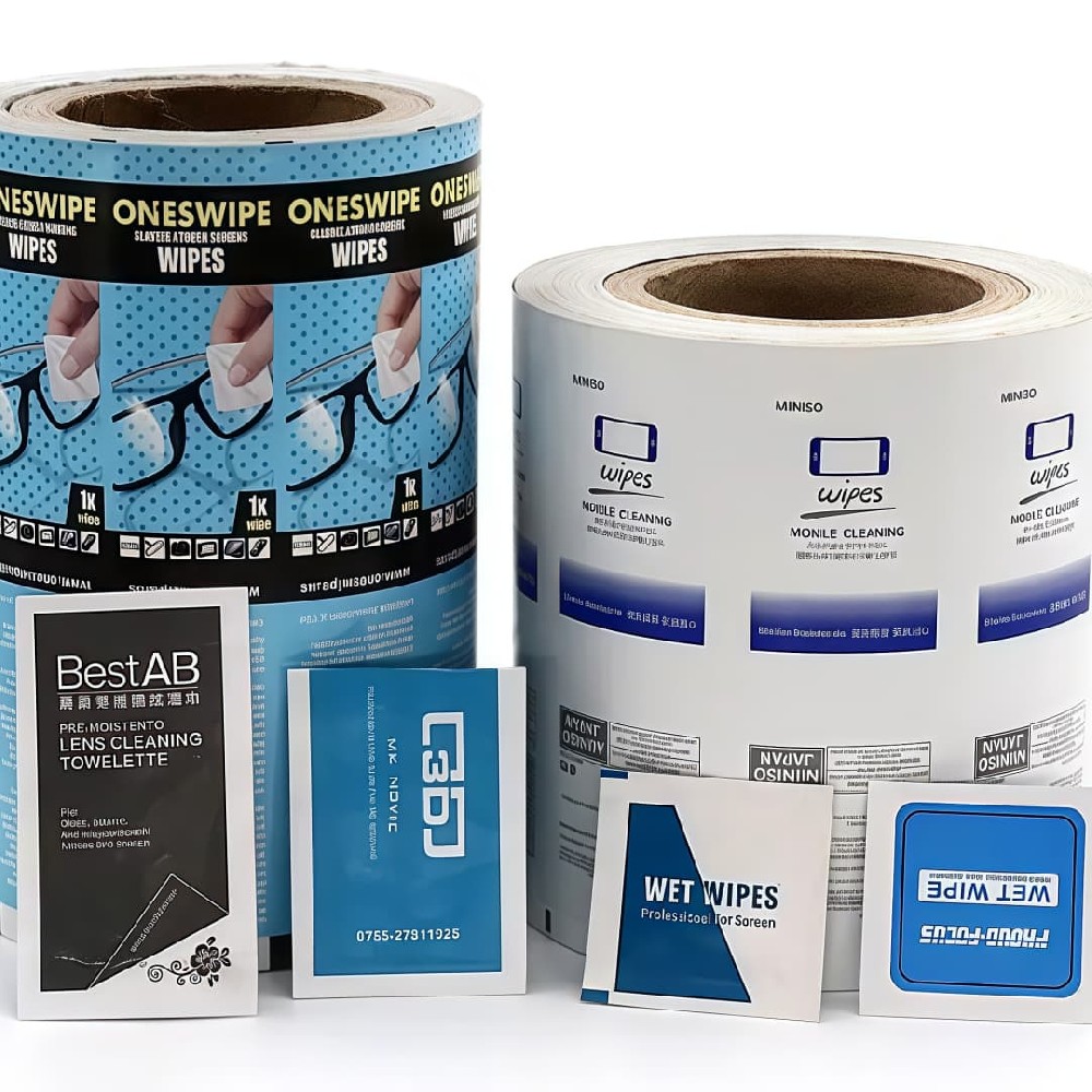 73g, 83g, 103g, 110g Alcohol Prep Pad Packaging Laminated Composite Aluminum Foil Film Rolls