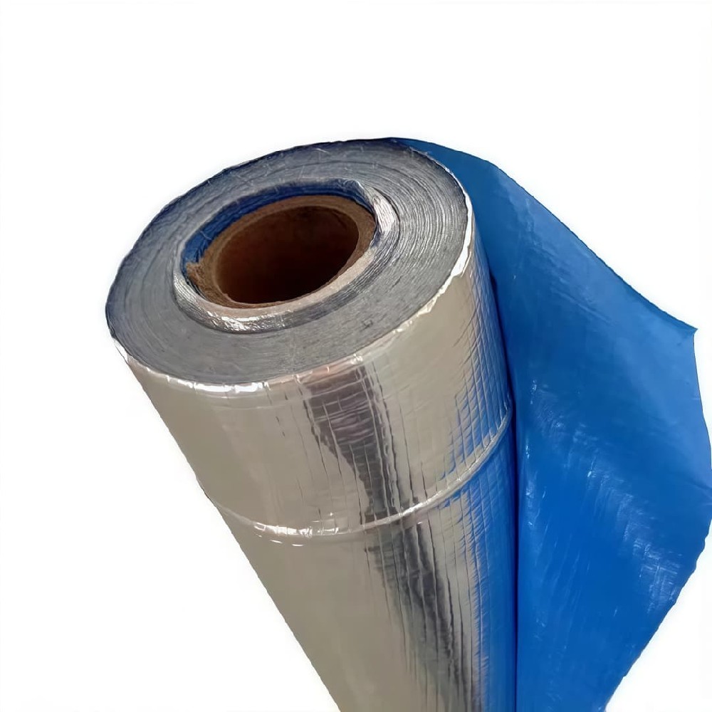 Reflective Radiant Barrier Fireproof Aluminum Foil with Woven Fabric Insulation for Roof Sarking