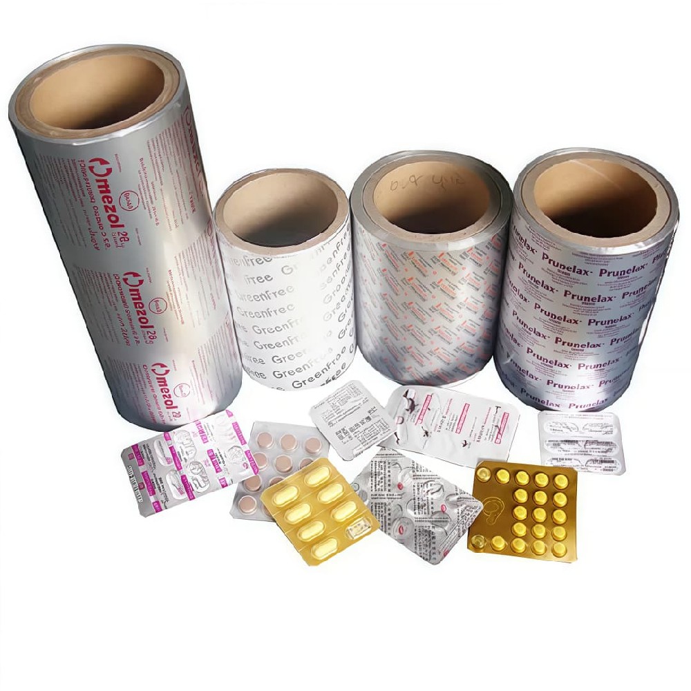20/25/30 Micron Op/Al/Vc Aluminum Foil with 4-6GSM HSL Coating for Medicine Blister Packaging