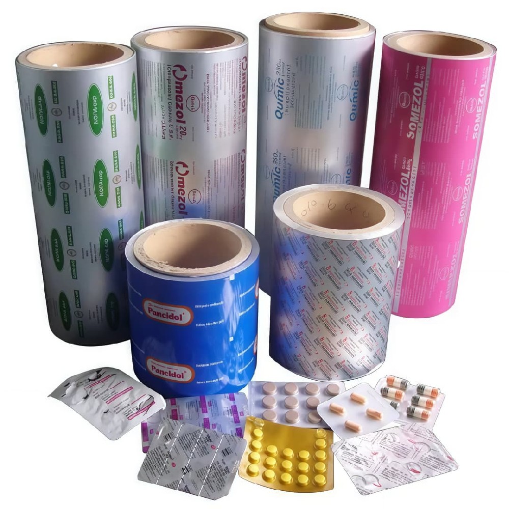 Soft Coated Aluminium Blister Foil Paper China Printed Pattern for Pharmaceutical Packaging Food Wrapping Wholesale Roll